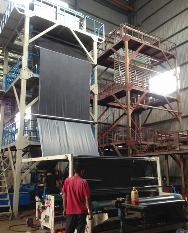 ABA ABC 3m 4m 6m 8m 10m 12m 3/5/7 Layers Agricultural greenhouse cover Co-extruder HDPE LDPE LLDPE Plastic Film Blowing Machine