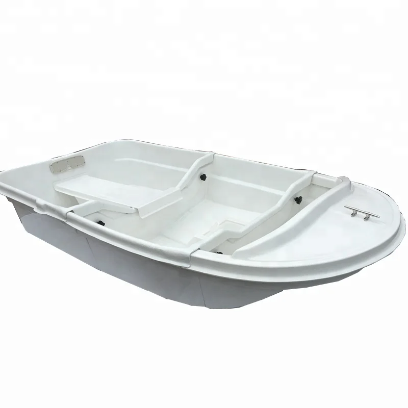 Fiberglass Boat Rowing Boat With PVC Air Tube Dinghy for sale