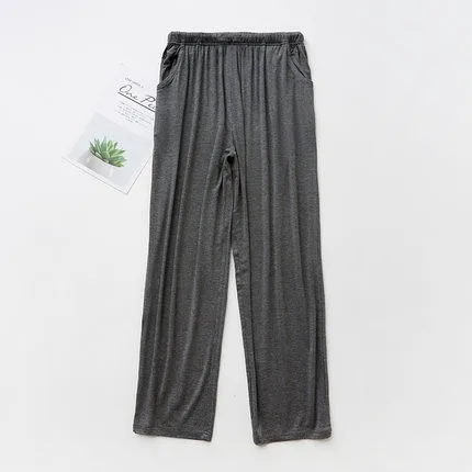 Оптовая продажа, домашняя одежда, мужские свободные штаны из модала, мужские пижамы, свободные широкие штаны