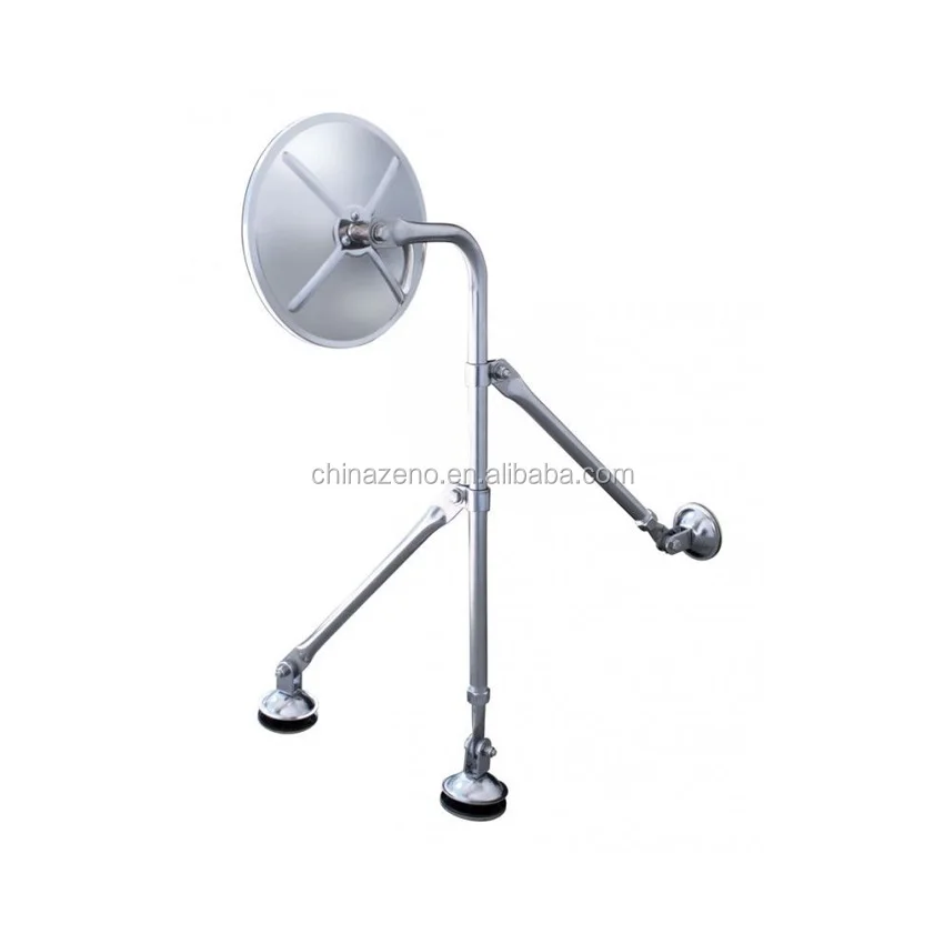 Chromed 8 1/2" Tripod Fender Mirror For Kenworth