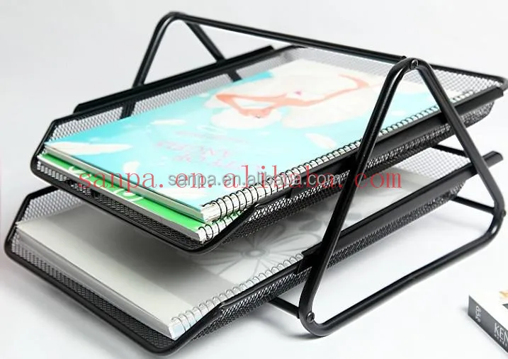 
Metal Mesh 2-tier a4 Document Tray magazine holder 