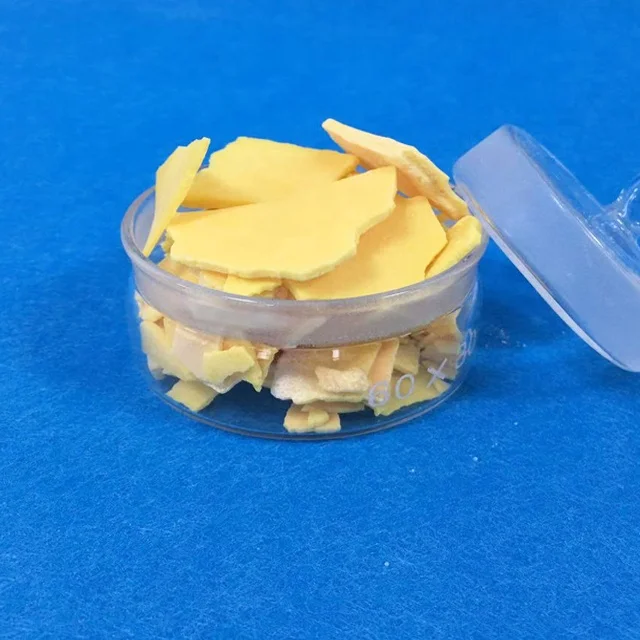 
Factory Supply Sodium Hydrosulfide Sodium Hydrosulphide 70% Yellow Flakes 