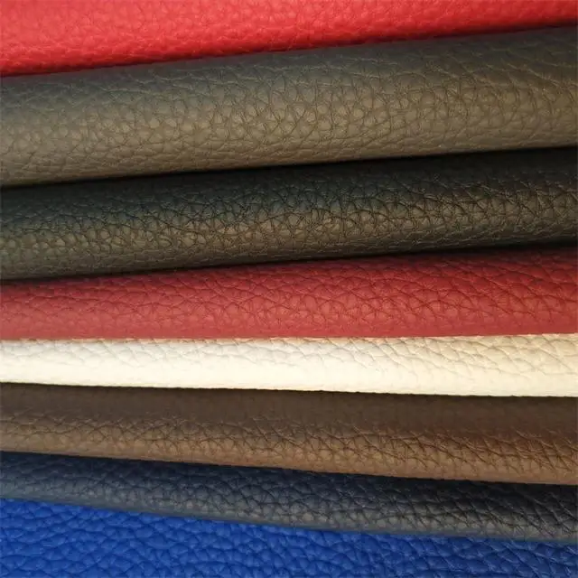 cheap price PVC Synthetic Leather cloth rexine stock lot