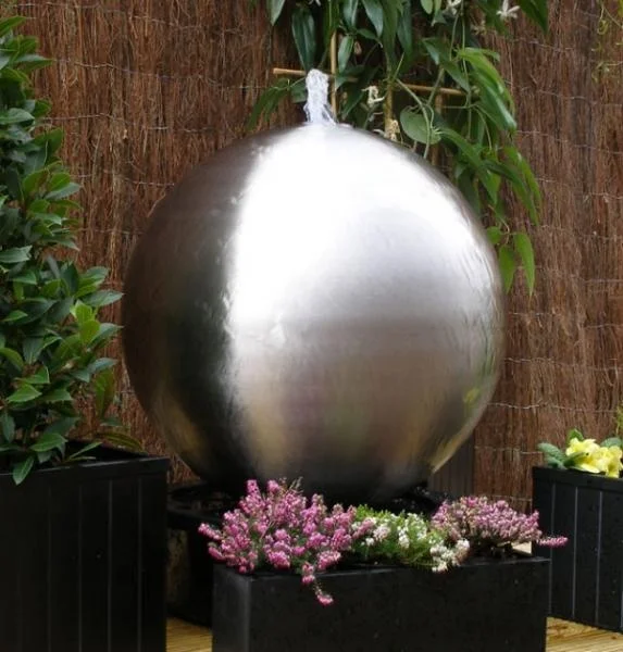 Pond water fountain ball water fountain stainless steel garden fountain decoration water flowing ball SEG1244