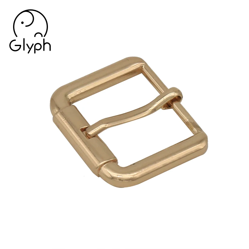 Fashion men gold metal heel bar pin buckle 26mm belt buckle for handbags