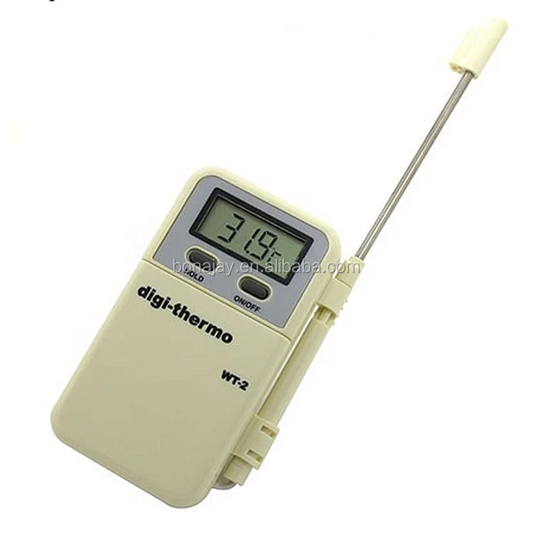 WT-2 external probe digital probe thermometer with 93cm temperature alarm thermograph
