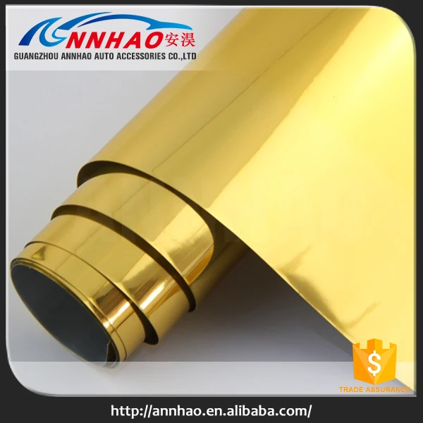 Annhao 1.52*20 М Автомобиль Обертывание Материал Блеск Черное Зеркало Chrome Винил Автомобиля Обертывание