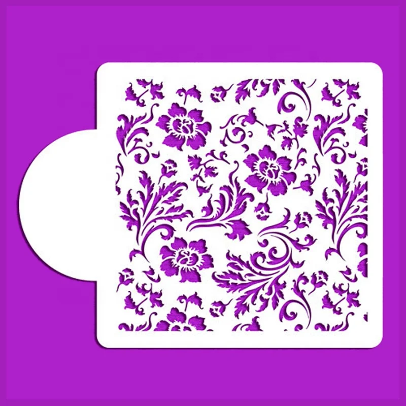Custom Pattern Designs High Quality Plastic Flower Style Painting Lace Drawing Art Stencil Set