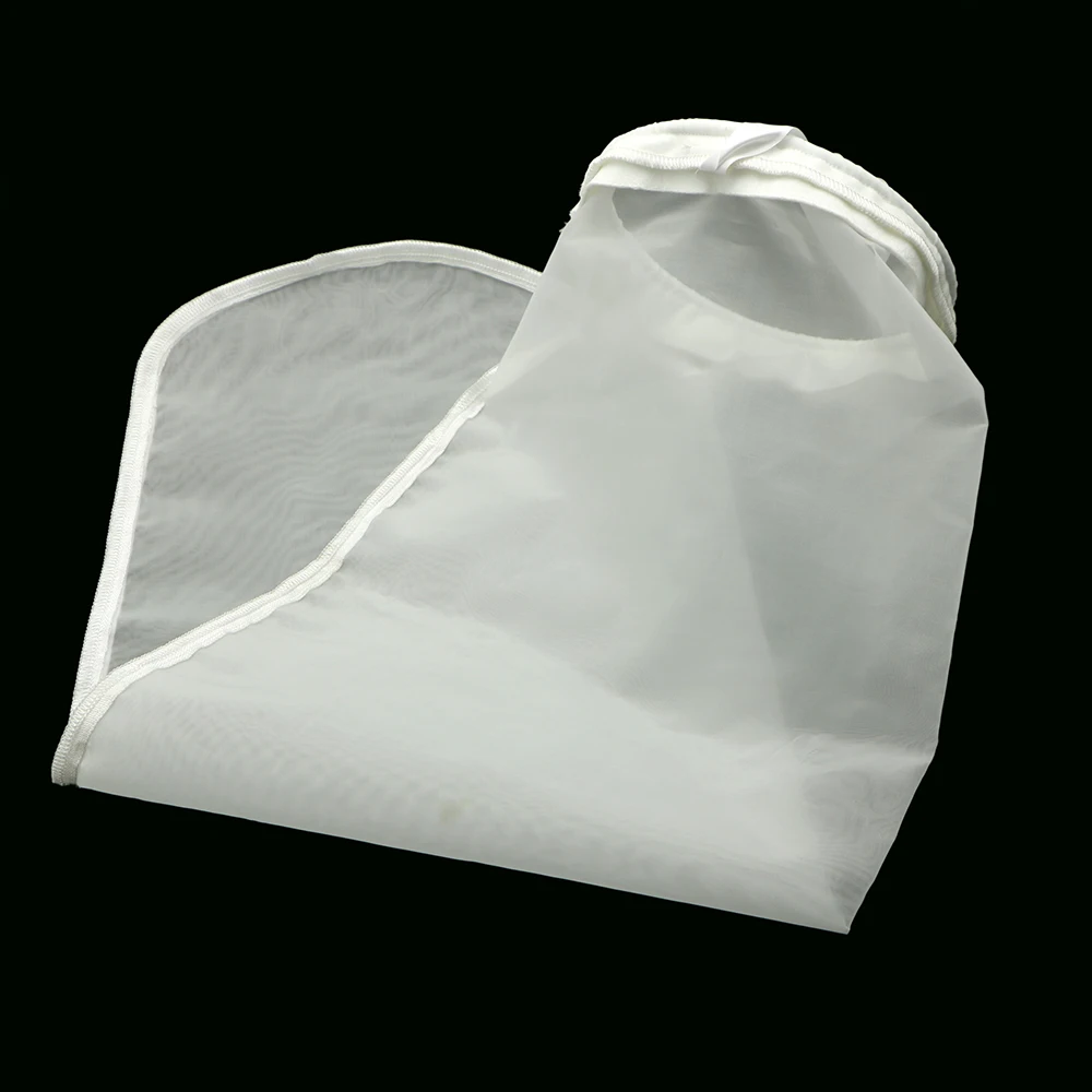 white nylon filter bag for  chemicals filtering round neck  size customization