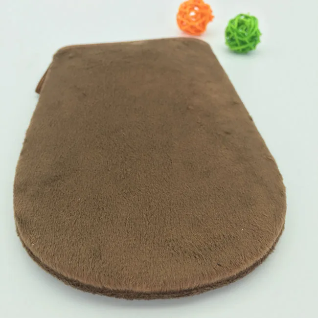 Brown cosmetic tan mitt velour tanning mitt applicator