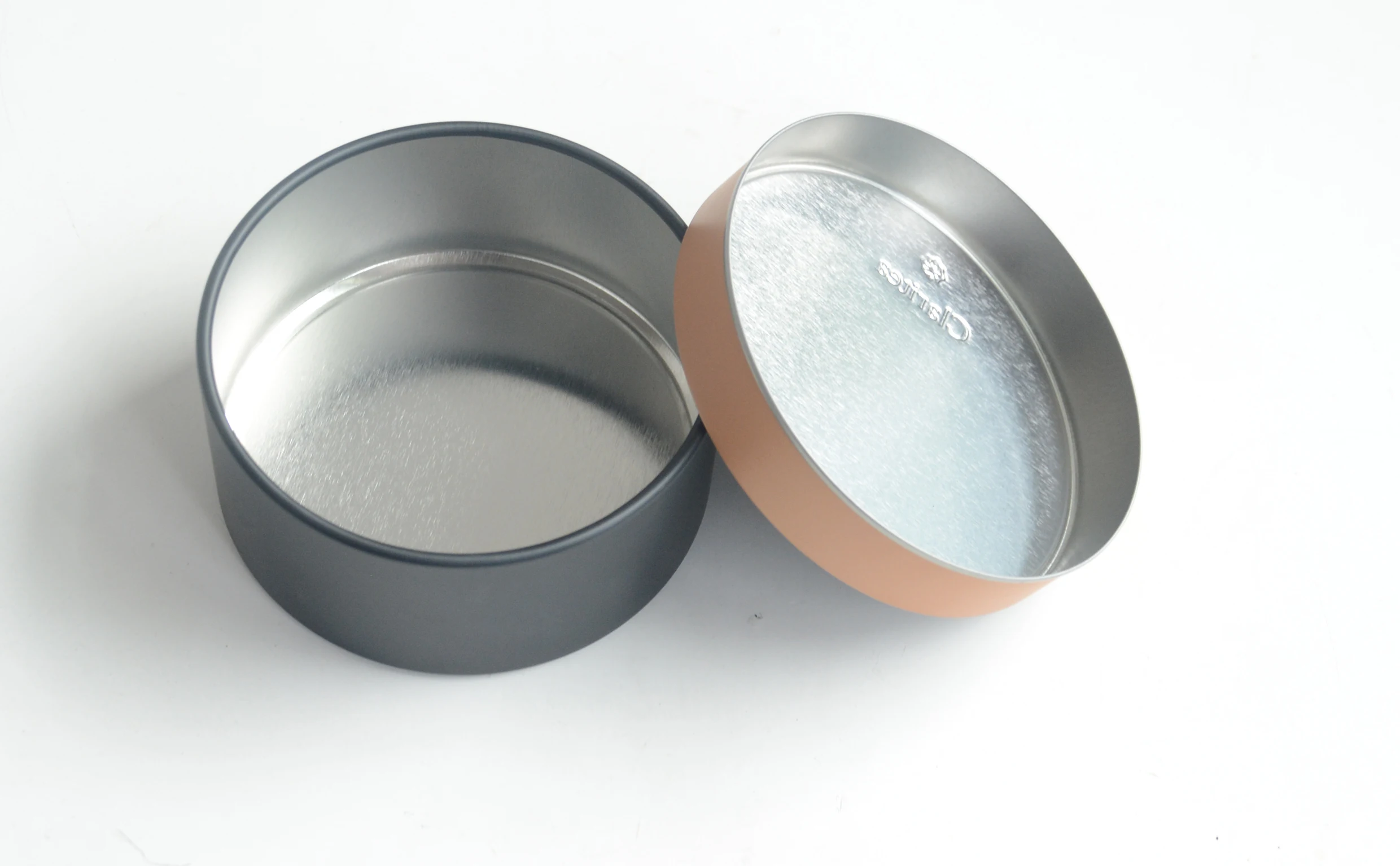 claritea brand round metal tin box for gift packaging customer provide the design