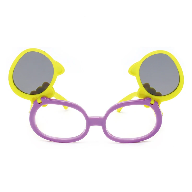 Fashion Polarized Silicone Kids Sunglasses Cute Hello Kitty Sun Glasses For Children Girls Boys Baby 3-12 Years