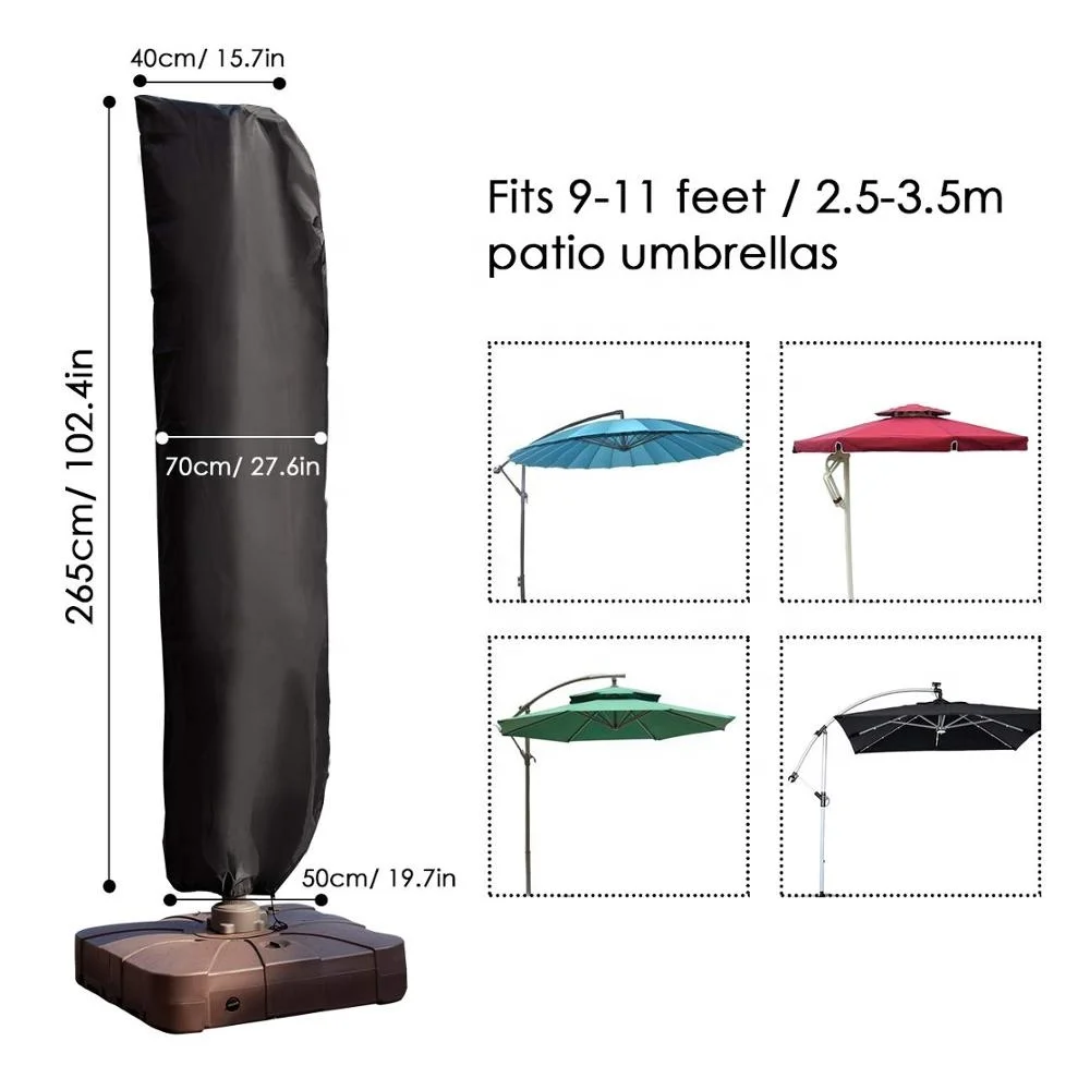 outdoor color resistant waterproof protective garden patio premium garden furniture umbrella parasol cover