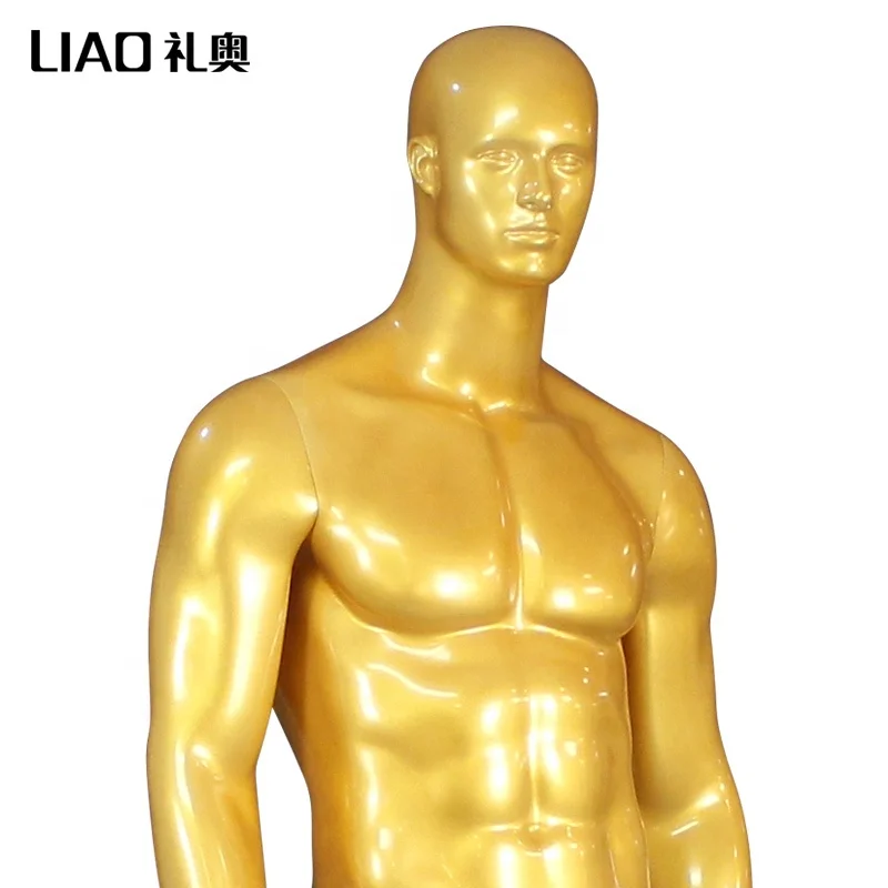 Brand New dummy abstract head men mannequin dress form Black gold color male mannequins