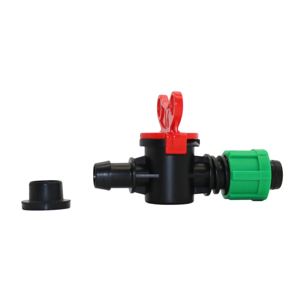 13mm To 15mm Bypass Valve with Lock Rubber Ring Barbed for Drip Irrigation System Waterstop Hose Switch