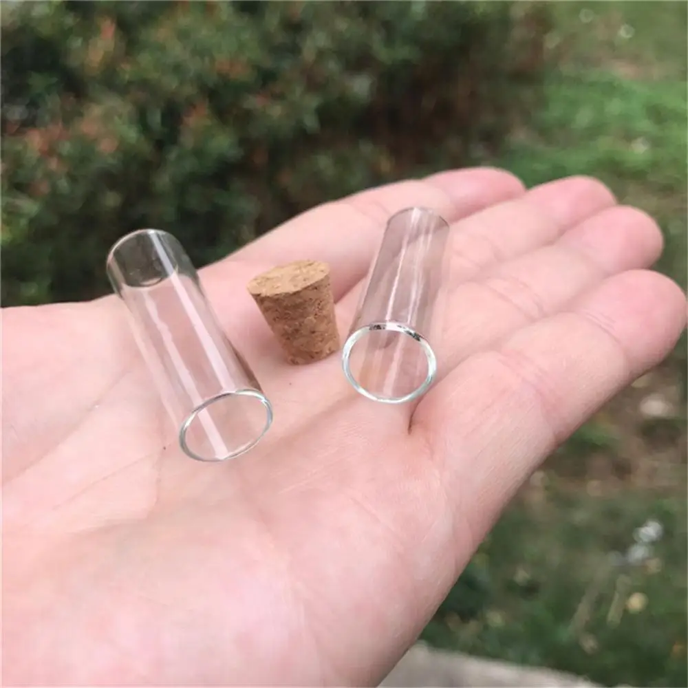 
2.5ml Small Glass Storage Bottle With Cork Stopper Display Spices Food Saffron Jars Container Transparent Vials Jars 