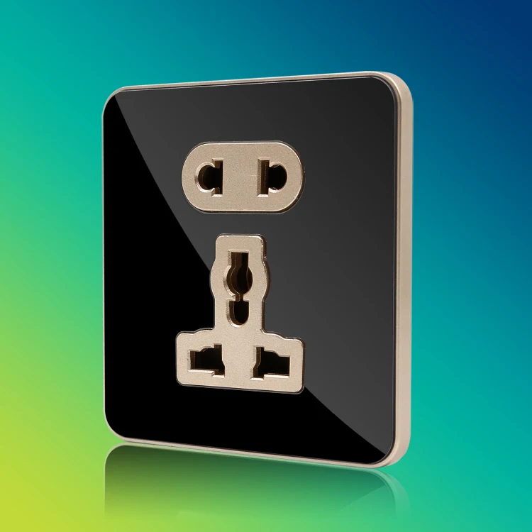 Bihu универсальный разъем отель роскошные золотые 5 булавки 2 3 Multi Plug функция Универсальный розетки