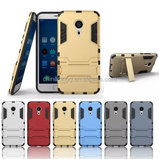 Armor Phone Case for Meizu MX5 MX6 Pro 6 Meizu M3S M5S mini Meizu U10/U20 Stand Holder Case