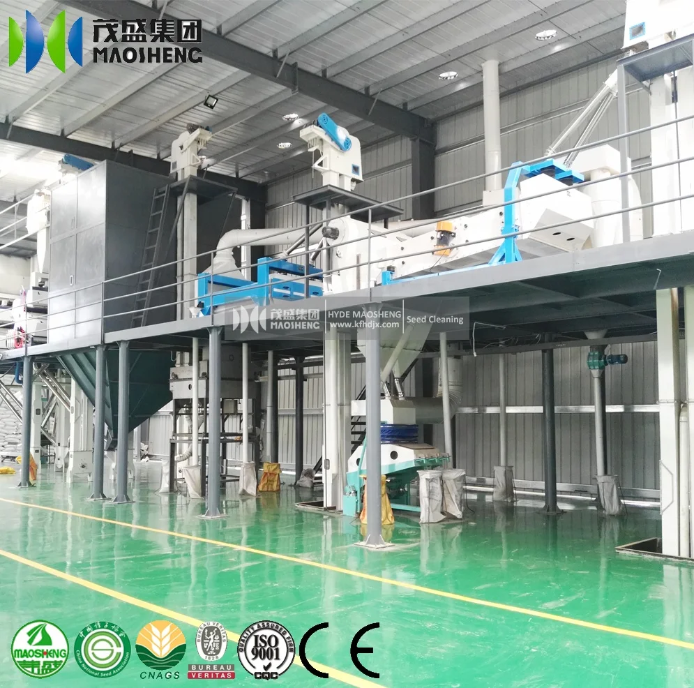 Wheat Processing Plant Manufacturer Sesame Seed Coffee Bean Cleaning Sorting Packing Machines Plant