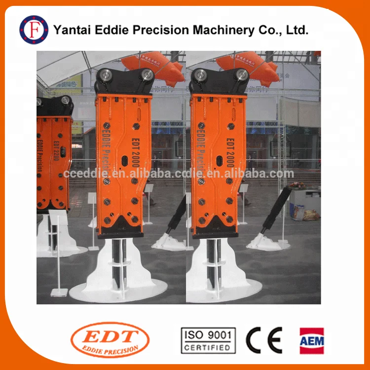 Importer of Yantai Eddie Hydraulic Breaker Wanted Hydraulic Rock Breaker Hammer Construction EDT 0.8-48 Ton 40 - 200 Mm Provided