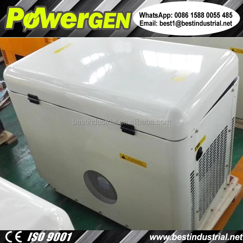 Newly Designed!!! Factory Direct Sale POWERGEN 50Hz/60Hz Silent Type Small Portable Diesel Generator 5000W with Cooling Fan