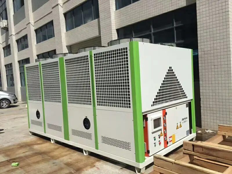 Shell and tube evaporator air cooled water screw chiller for industrial cooling( R22/R407C/R404A refrigerant)