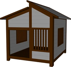 Professional outdoor wooden dog house  VIP design pet house weatherproof  dog villa luxury pet big house
