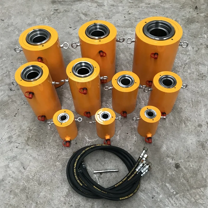 27ton 50ton 65ton 100ton 120ton 150ton 200ton YDC hollow post tension prestressing stressing jack cylinder