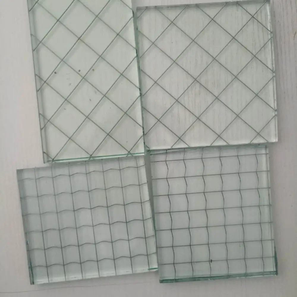 
China factory clear fire rated wire mesh glass for windows 
