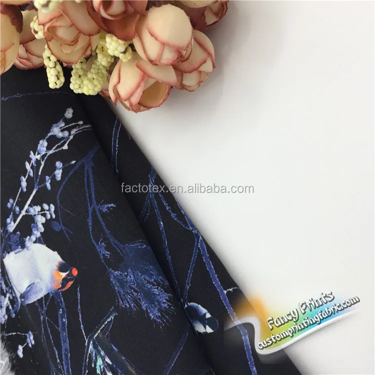 
Wholesale small flower print 100% rayon/viscose printed fabric for shirt and dress 