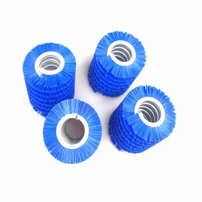 Outward Spiral Cleaning Cylinder Roller Brush with Shaft