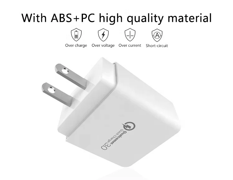 
High quality single port fast charging charger US plug 