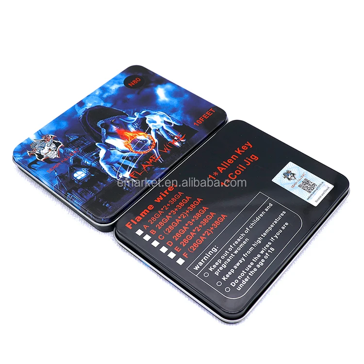 
2017 Hot Selling Electronic Cigarette Prebuilt Demon Killer SS316 Flame Coil And Demon Killer SS316 Flame Wire 