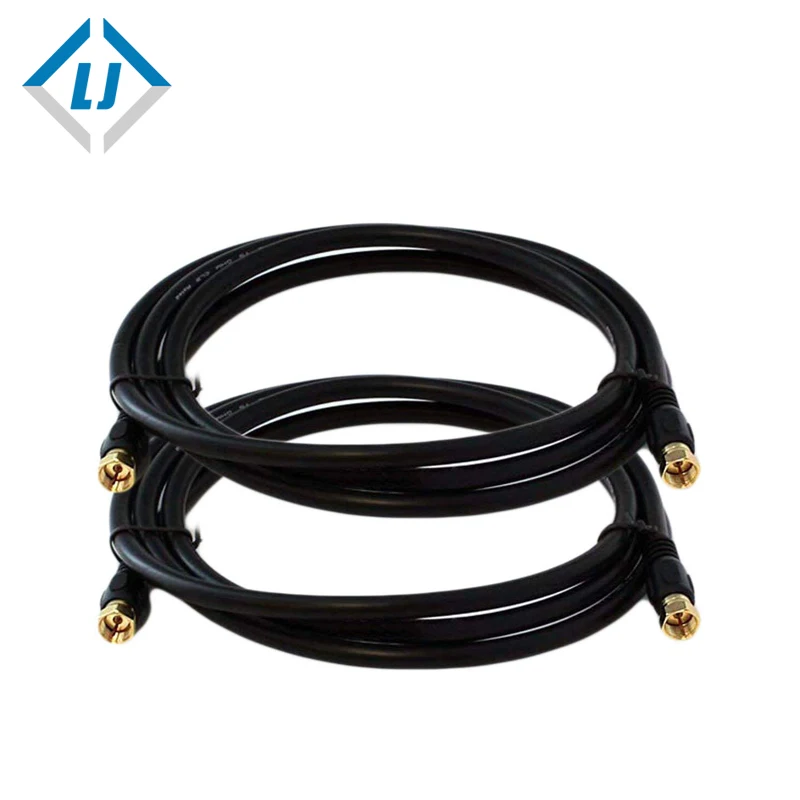 LJ F Мужской rg59 коаксиальный кабель чуть-чуть медь для ТВ, Спутниковое
