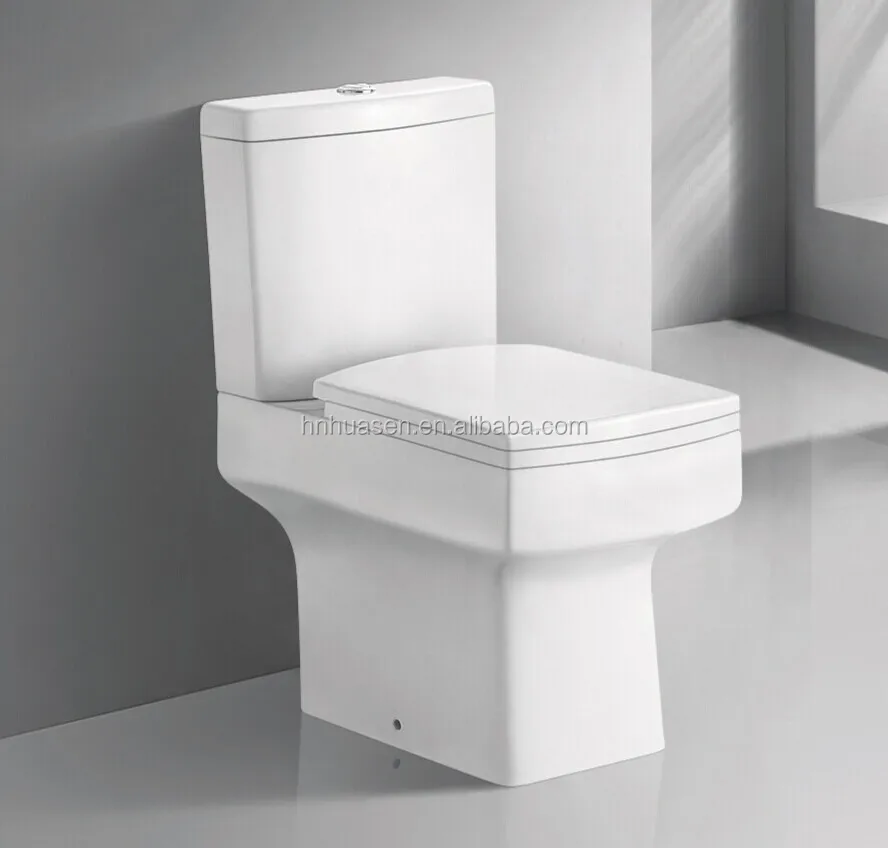 China Supplier Tangshan Ceramic Sanitary Ware Square Toilet for Europe Market