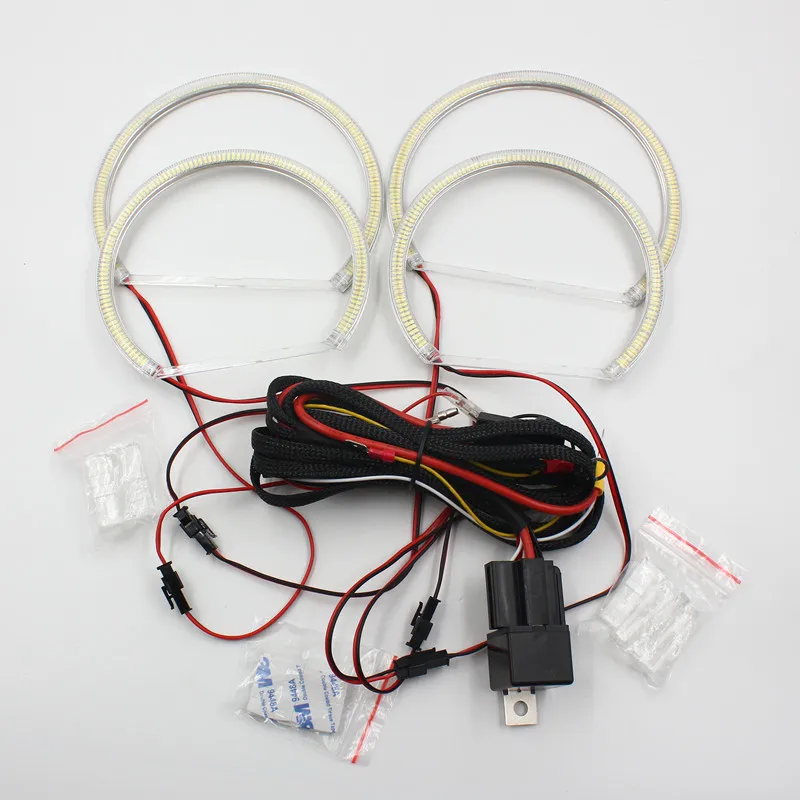 For BMW Car accessories SMD LED angel eyes LED halo rings for BMW E36 E39 E38 E46 headlight angel eyes