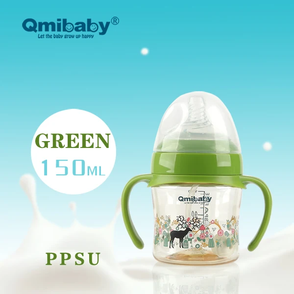 wide neck PPSU plastic Baby feeding bottle large baby Feeder bottle with BPA free