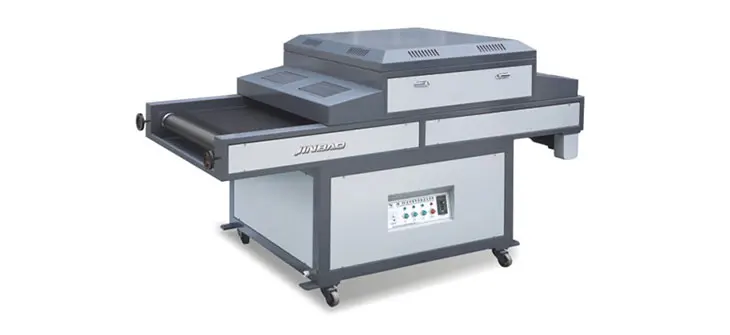 JB-3/4 semi-auto flat screen printing machine with UV dryer