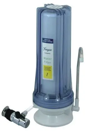 Single Water Filter with double cartridges pp/gac