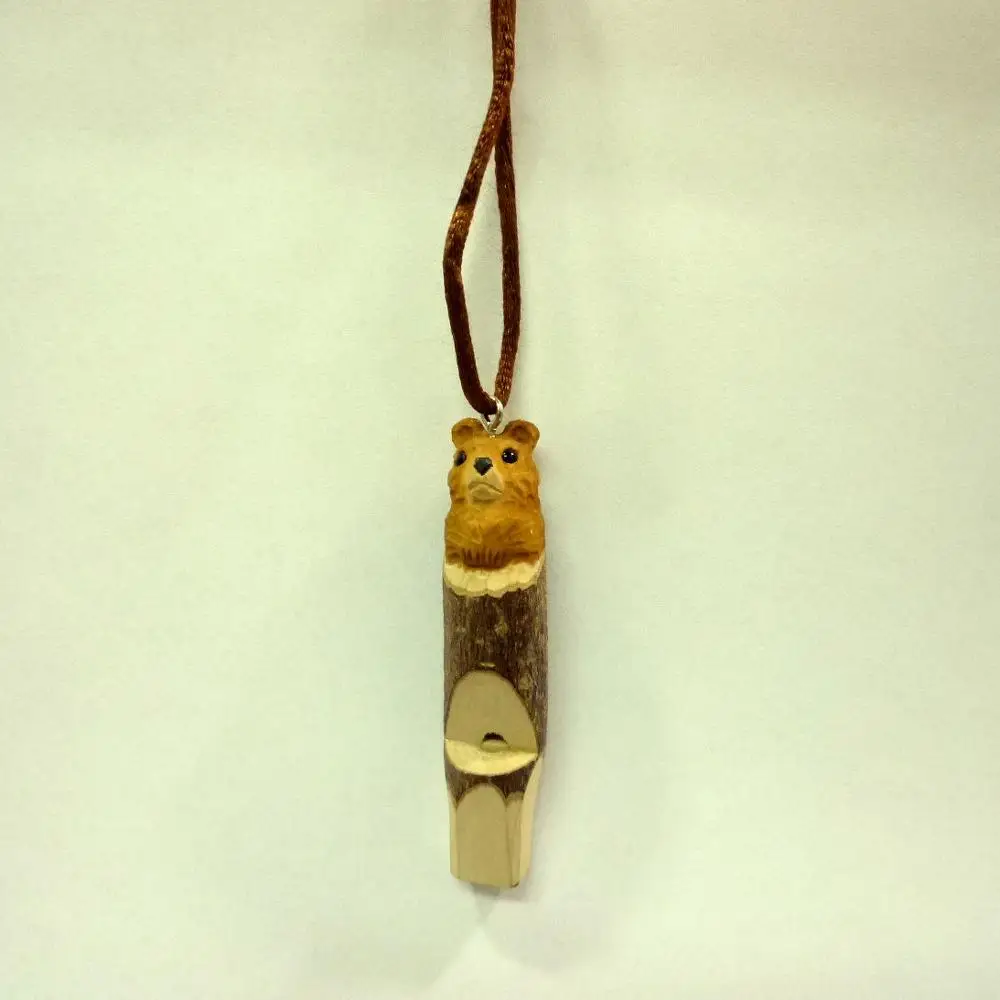 most popular cute and cheap marmot wooden train whistle