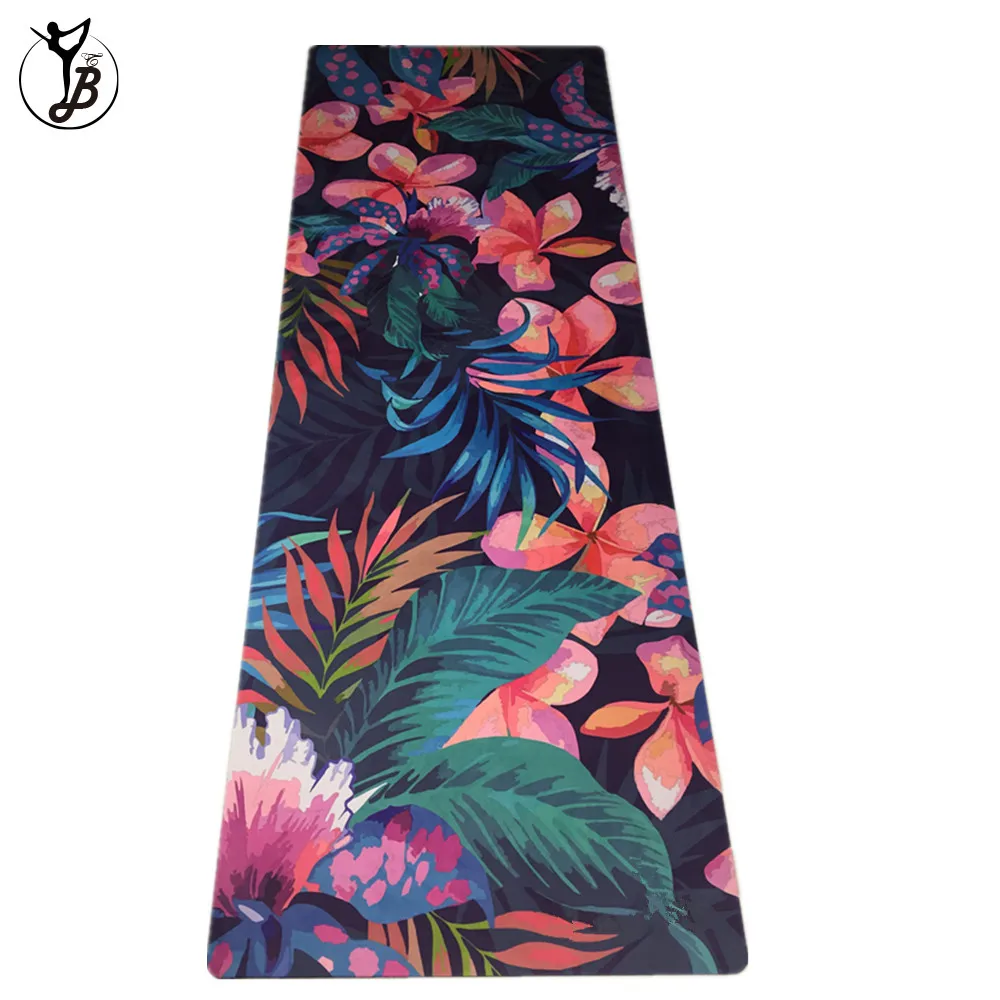 OME digital printed organic cotton rubber yoga mat