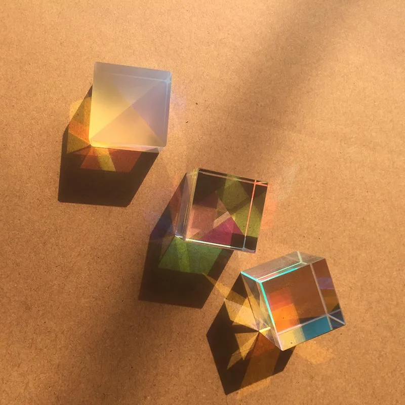 12,7*12,7*12,7 мм K9 X-Cube Prism Lens для физических экспериментов и проектора