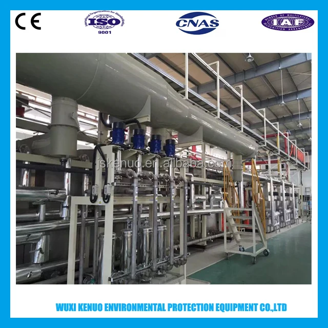 Automatic hard chrome electro plating line for piston rod and screw