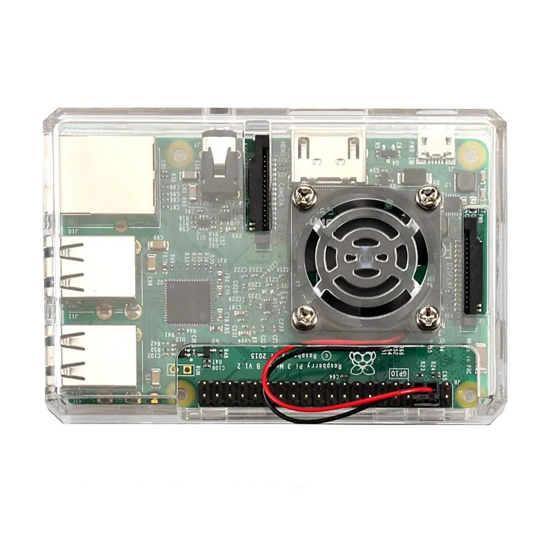 High Quality Raspberry pi ABS Case box shell enclosure For Raspberry PI 3 Case with mini fan and heat sink