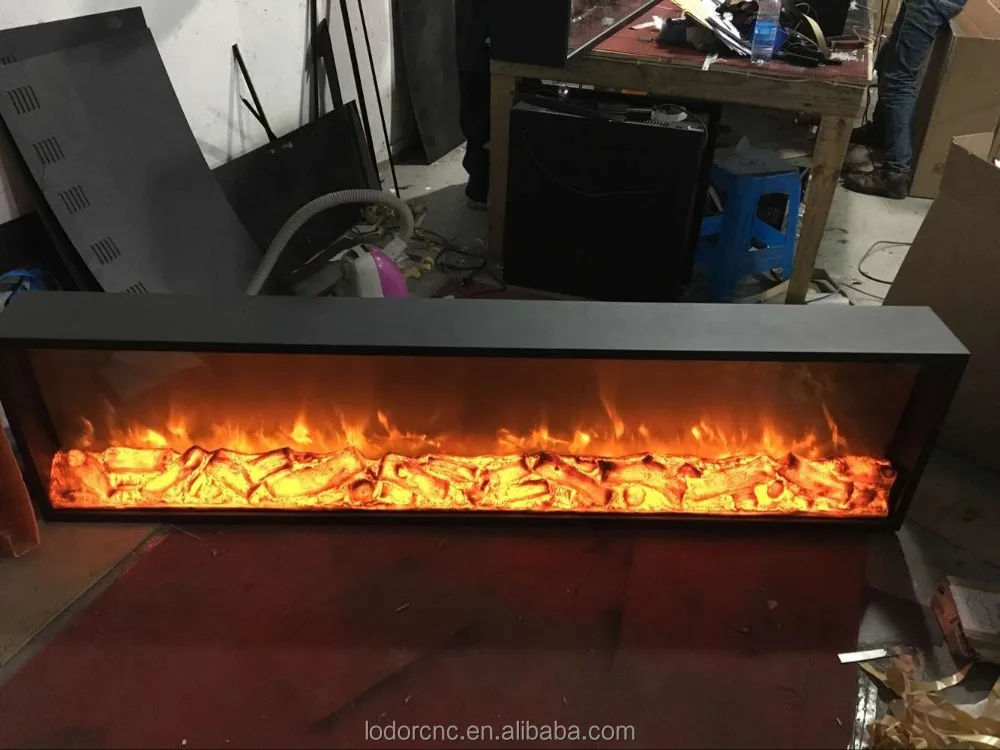 1600mm Modern Flame Electric Fireplace No Heat for Outdoor Household RV Hotel and Car Use