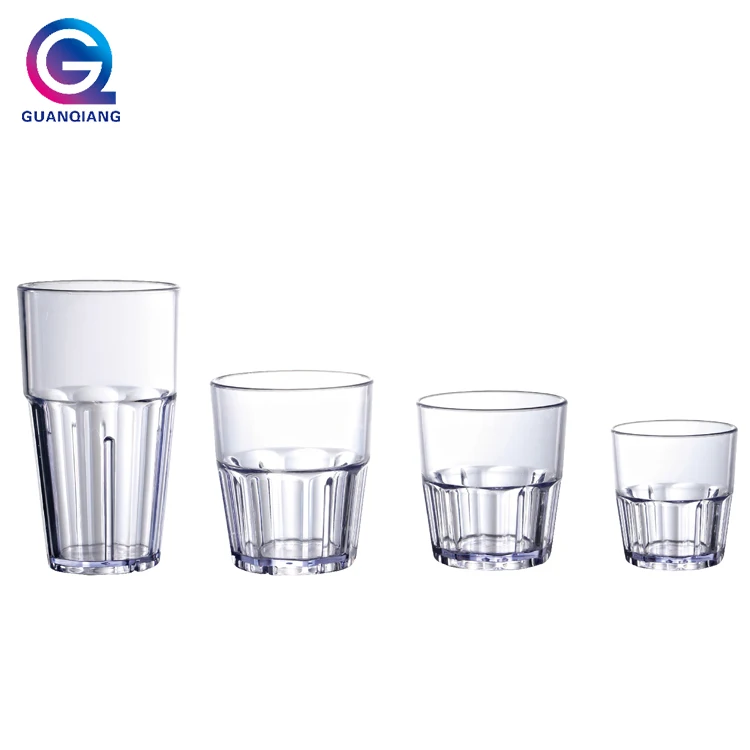 
6OZ 200ml AS plastic wine bar party plastic tea tumbler 