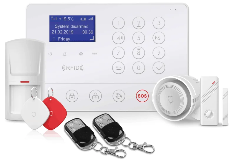 868 433 Wolf-Guard 4G GSM+WIFI  Tuya Smart Life  Alarm system with temperature sensors