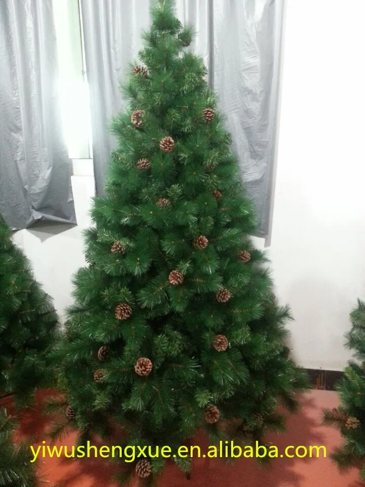 
 Классические рождественские украшения из ПЭТ и ПВХ, игла из сосны с рождественской елкой из сосны  