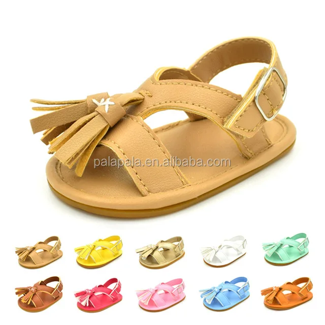New Arrived Tassels PU Leather Shoes Baby Sandals