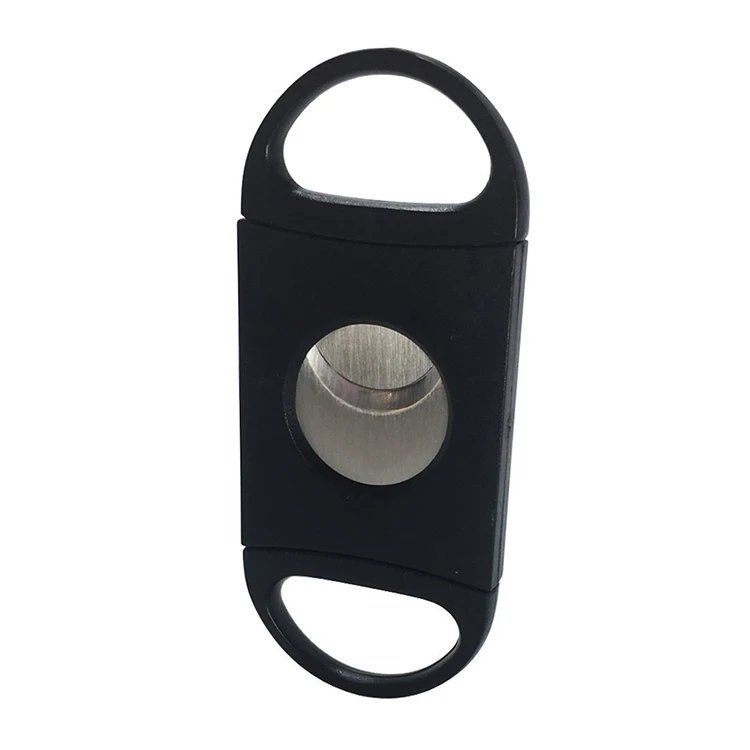 Double Blade Cigar Cutter Scissors Plastic Handle Mini Tool